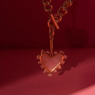 Cordelia Chain Necklace in Light Pink