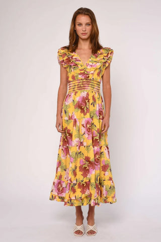 Maribel Midi Dress in Modern Dandy Liberty