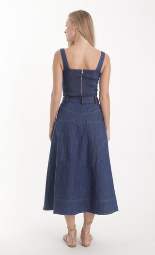 Saro Denim Skirt in Blue
