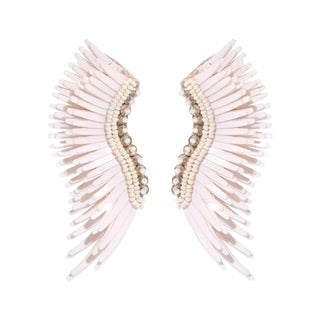Midi Madeline Earrings in White