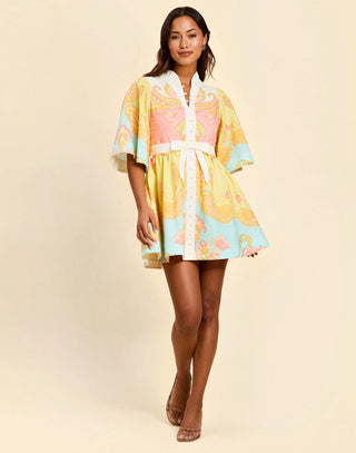Carmen Mini Dress in Venetian Paisley
