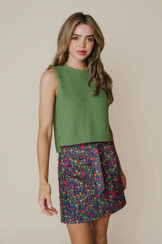 Adele Top in Shale Green