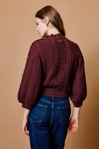 Paulette Sweater in Brown Stone