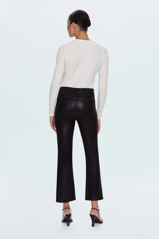 Lennon Crop in Coated Mocha