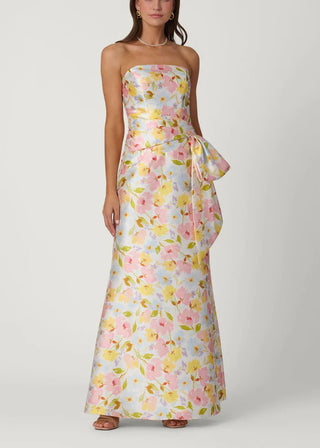 Jill Dress in Blush/Sky/Marigold