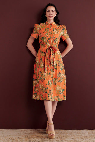 Barbara Dress in Melon