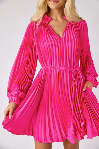 Heidi Dress in Berry Electric