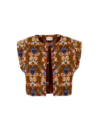Lexie Vest in Holly Walnut