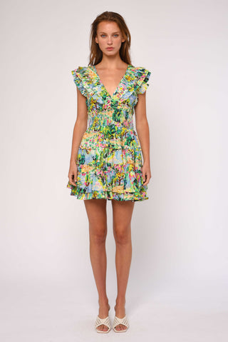 Maribel Dress in Giverny Garden