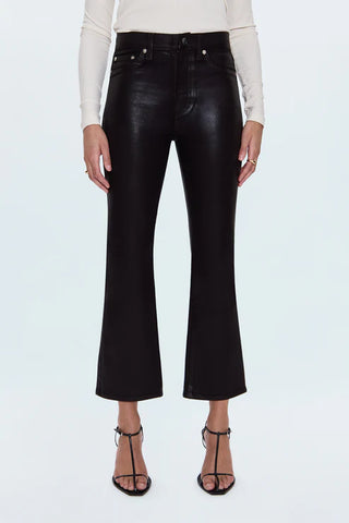 Lennon Crop in Coated Mocha