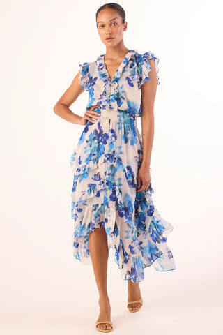 Dakota Dress in Blurred Bouquet