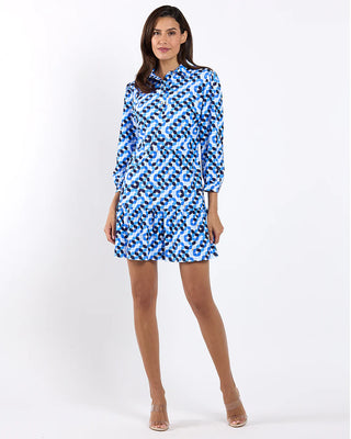 Henley Dress in Stargazer Peri