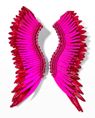 Madeline Earrings- Raffia Magenta