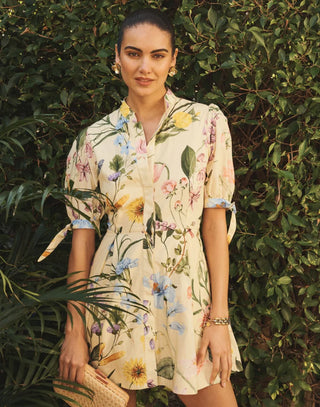 Brooklyn Mini Dress in Blooming Vine