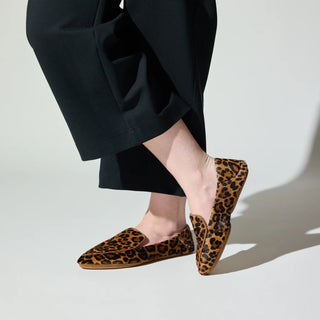 Vivina Crashback Loafer in Leopard Calf Hair