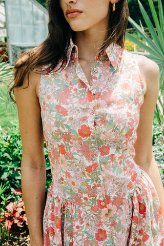 Sierra Midi Dress in Clarabell Liberty