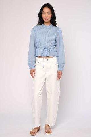 Mira Blouse in Blue Bird