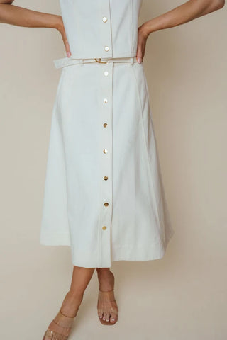 Haven Skirt in Ivory