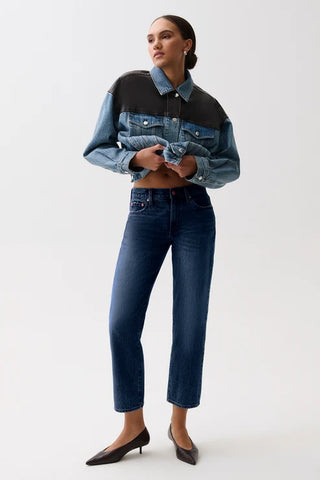 Issa Ankle Mid Rise Relaxed Straight in Mirage