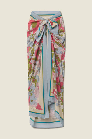 Playa Sarong Tarsila Bloom + Border in Tarsila Bloom