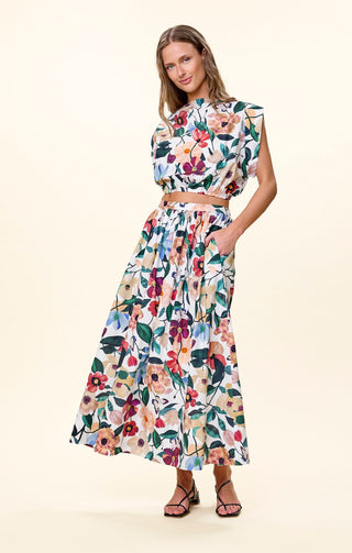Maeve Ankle Skirt in Andalusia Print