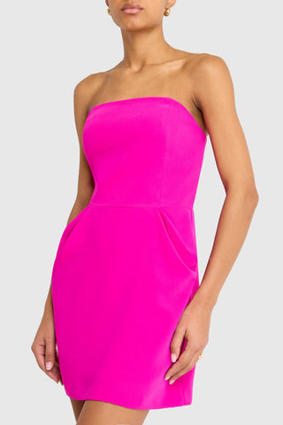 Sabela Dress in Dark Hot Pink