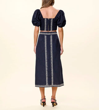Sorina Midi Skirt in Black