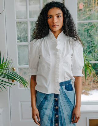 Zuri Top in Bright White