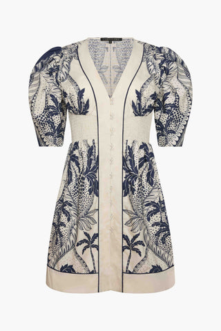 Lucinda Dress in Ink Island