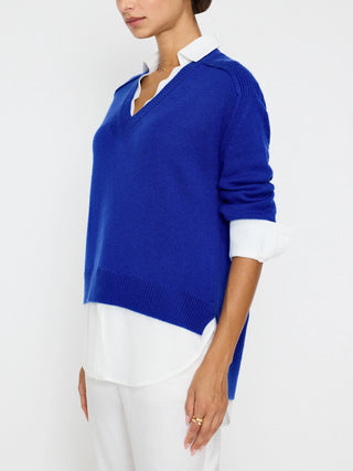 V-Neck Layered Pullover