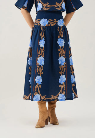 Kara Skirt in Harvest Navy