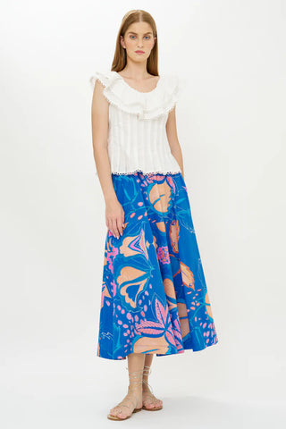 Olivia Skirt in Antico Blue