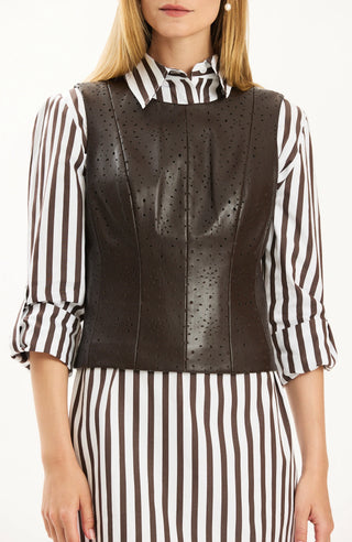Skye Vest in Demitasse