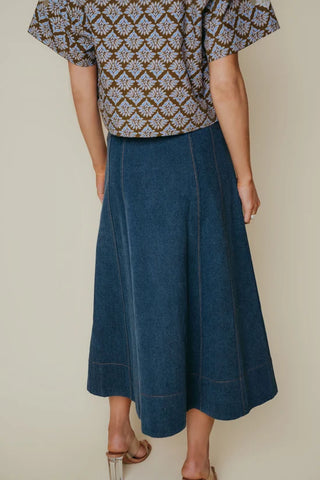 Silvie Skirt in Dark Denim