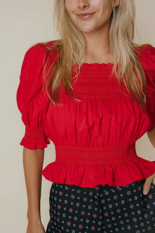 Ruby Top in Red