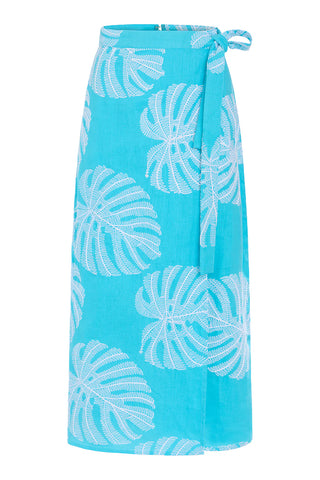 Leigh Wrap Skirt in Palma