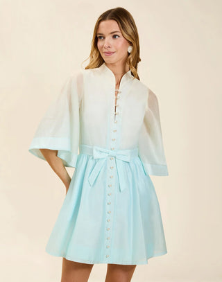 Carmen Mini Dress in Powder Ombre