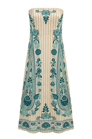 Dalton Midi in Paisley Stripe