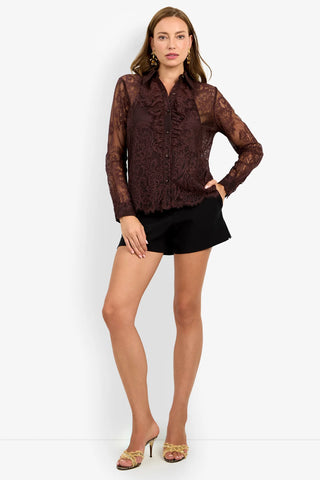 Cassiah Top in Chocolate